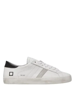 W Hill Low Tennis White/Black Leather