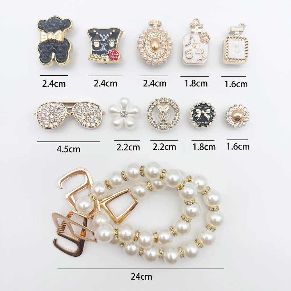 12 Pcs - Bling Shoe Charm