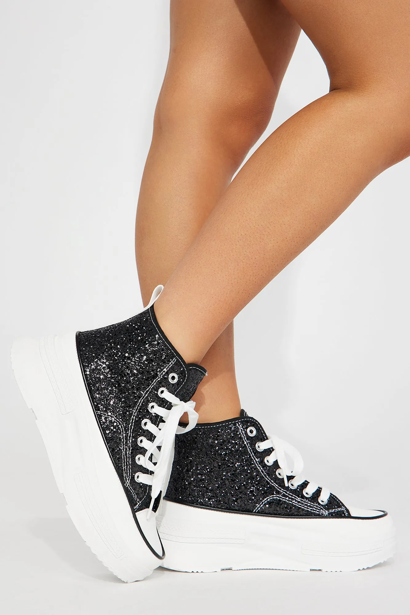 A Little Shimmer Sneakers  - Black