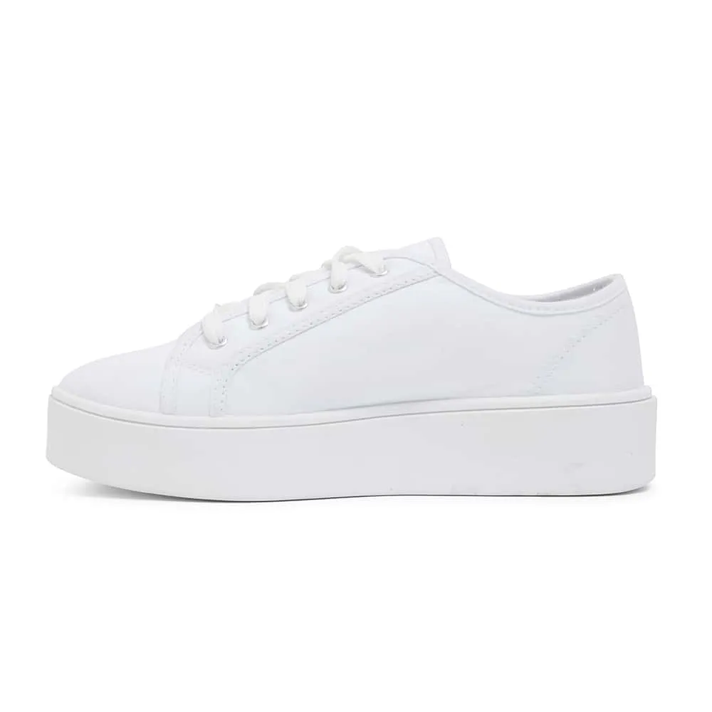 Adam Sneaker in White Canvas