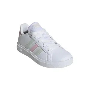 Adidas Girls Grand Court 2.0 K Trainer IH4886 White/Jade/Pink