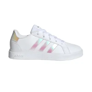 Adidas Girls Trainer Grand Court 2.0K White/Iridescent