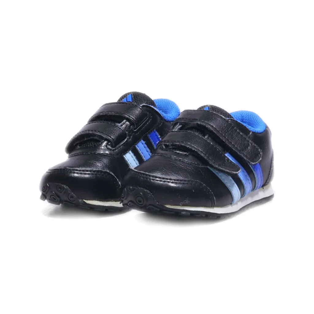 Adidas Neo V Jog Cmf Sneakers Leather Black Colour For Kids