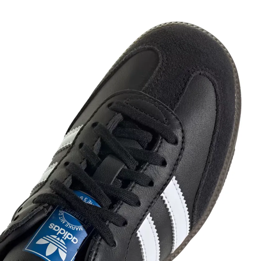 Adidas Originals scarpa sneakers da ragazzi Samba OG IE3676 nero-bianco