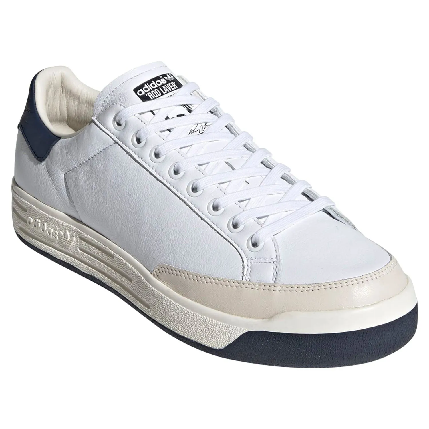 adidas Originals Unisex Rod Laver Shoes - White / Navy