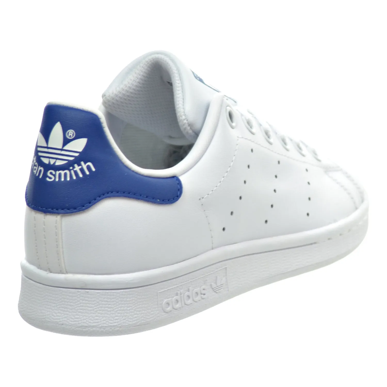 Adidas Stan Smith J Big Kid's Shoes White/Equipment Blue