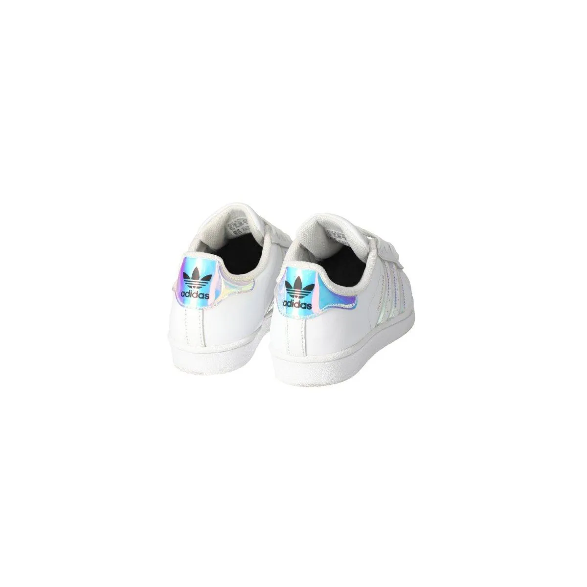 Adidas Superstar J 'Iridescent' Sneakers Fabric White Colour For Kids