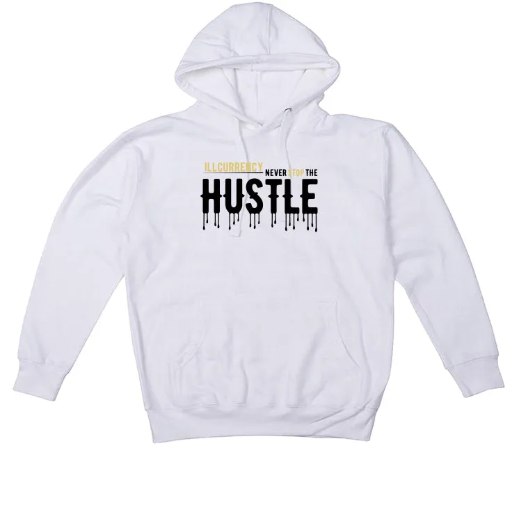 Air Jordan 11 Gratitude | ILLCURRENCY White T-Shirt (Never stop the hustle)