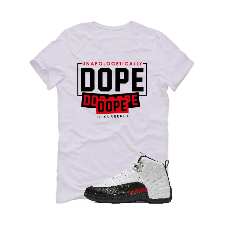 Air Jordan 12 “Red Taxi” | illcurrency White T-Shirt (DOPE)