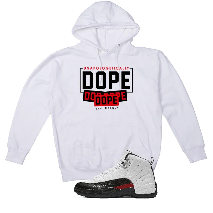 Air Jordan 12 “Red Taxi” | illcurrency White T-Shirt (DOPE)