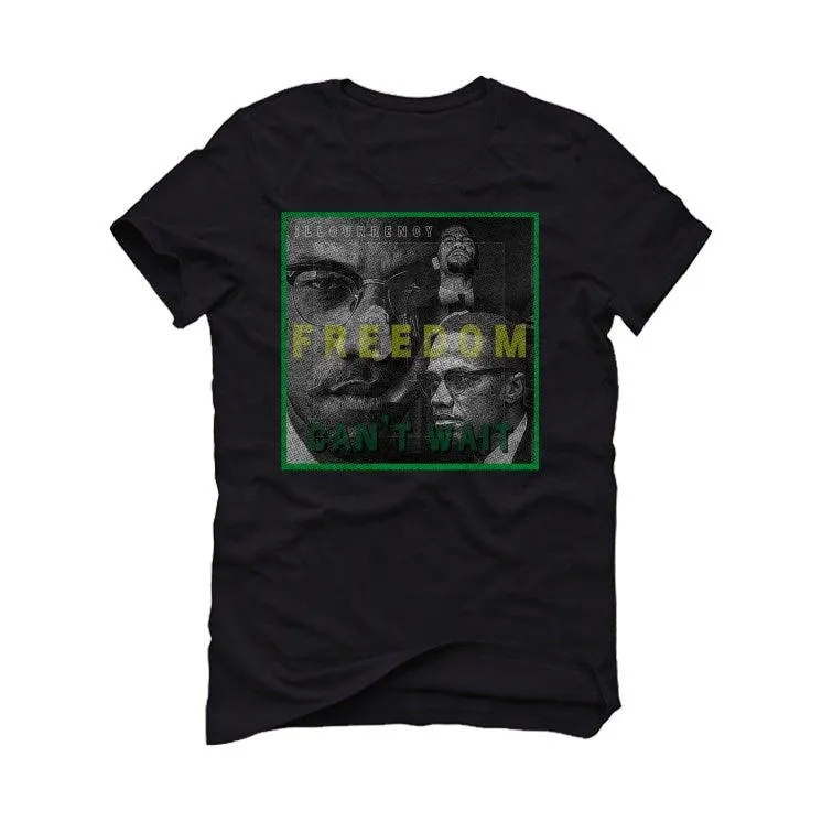 Air Jordan 3 “Pine Green” Black T-Shirt (FREEDOM CAN'T WAIT)