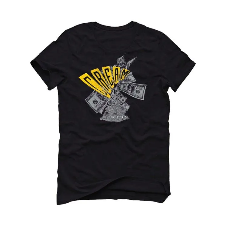 Air Jordan 4 “Lightning”2021 Black T-Shirt (C.R.E.A.M.)