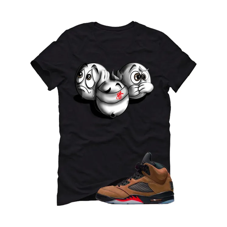 Air Jordan 5 Archaeo Brown Black T-Shirt (SEE NO EVIL)| illcurrency