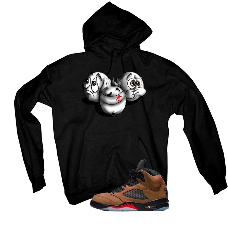 Air Jordan 5 Archaeo Brown Black T-Shirt (SEE NO EVIL)| illcurrency