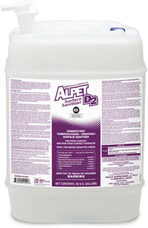 Alpet D2 Surface Sanitize, 5 Gallon (1/ea)