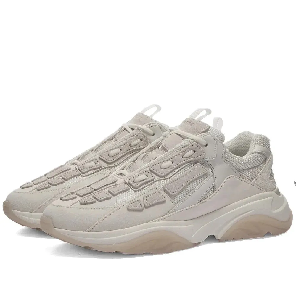 AMIRI BONE RUNNER SNEAKERS IN WARM GREY