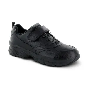 Apex A6000m Strap Bungee Athletic Men's Walking Shoe In Black