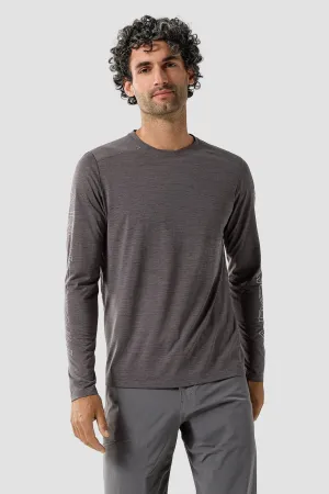 Arc'teryx Men's Cormac Arc'word Shirt LS in Black Heather