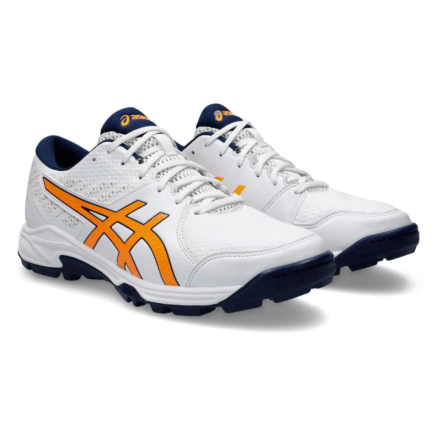 Asics Gel Peake Cricket Rubbers White/Orange