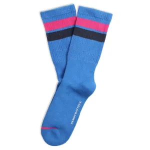 Athletique Classique Stripes Socks Adams Blue / Purplish Pink / Navy