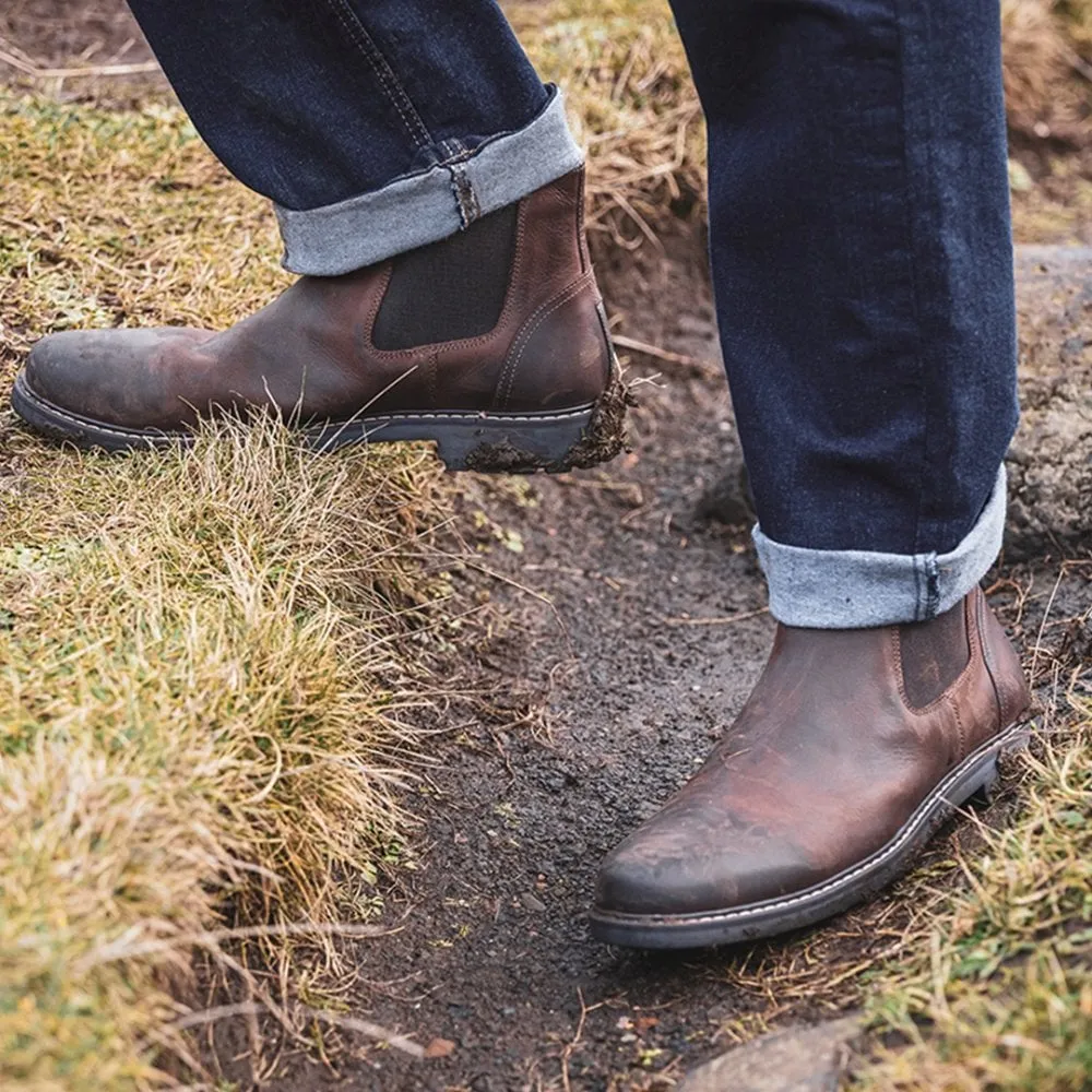 Banff Country Dealer Boots - Waxy Brown by Hoggs of Fife