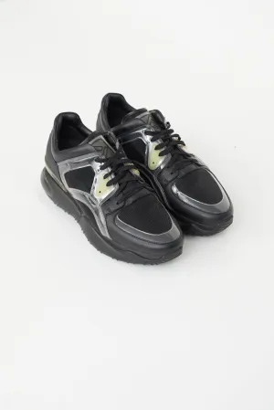 Black Lace-Up Sneaker