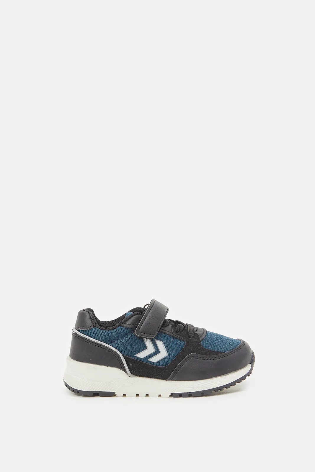 Boys Navy And Color Block Sneakers