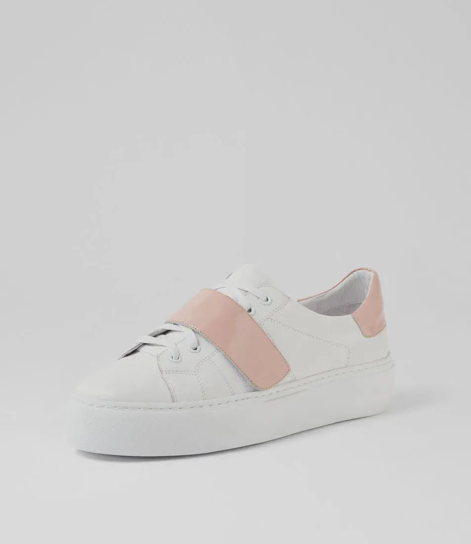 Camberly (White-Pink Leather-Patent)