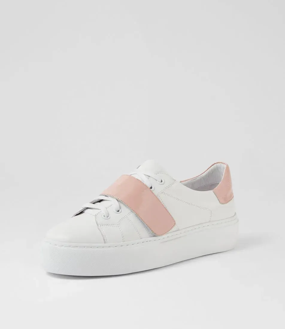 Camberly (White-Pink Leather-Patent)