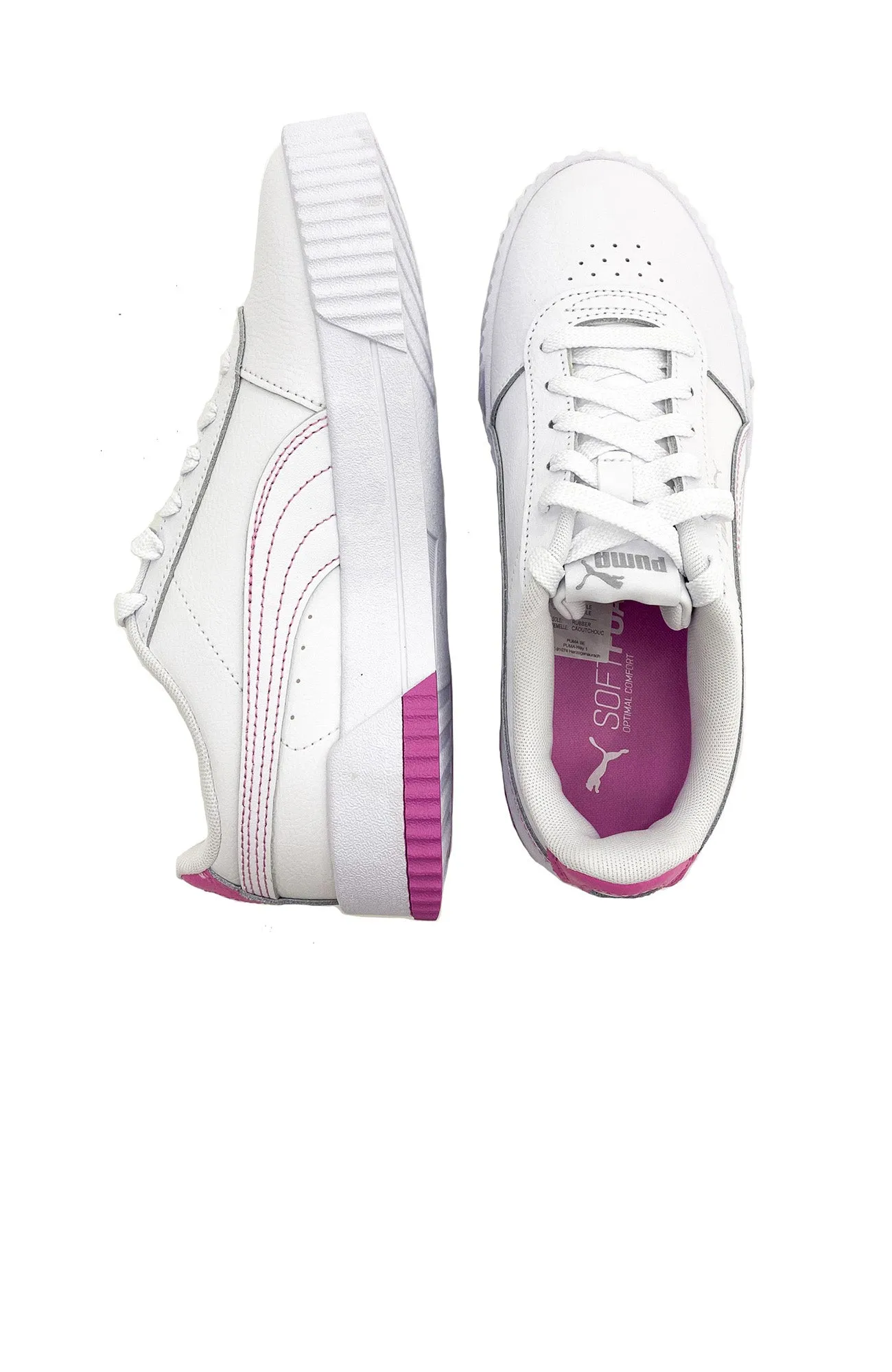 Carina Leather Sneaker Puma White Opera Mauve