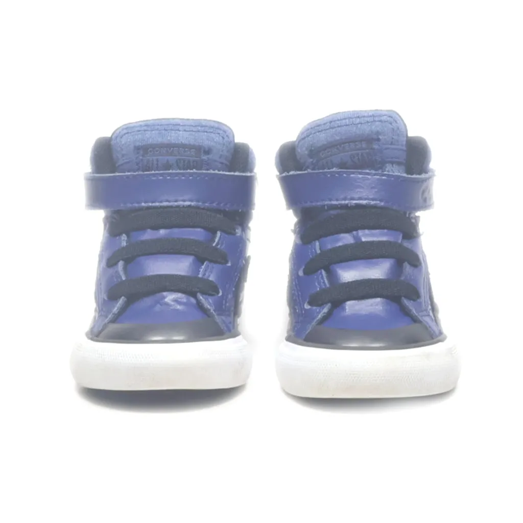 Converse Pro Blaze Strap Hi Sneakers Leather Blue Colour For Kids