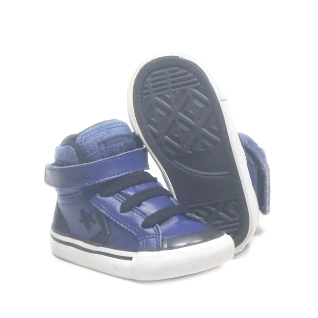 Converse Pro Blaze Strap Hi Sneakers Leather Blue Colour For Kids