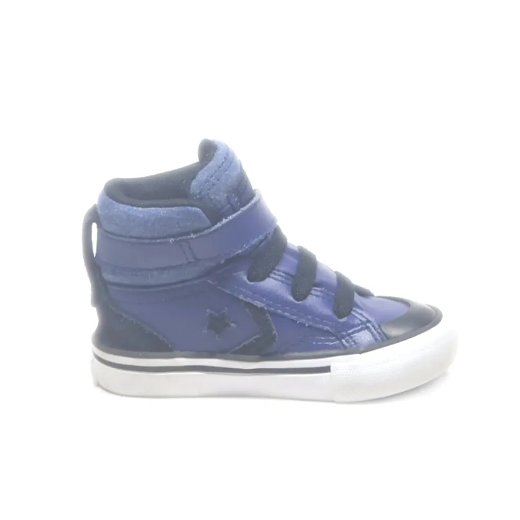 Converse Pro Blaze Strap Hi Sneakers Leather Blue Colour For Kids