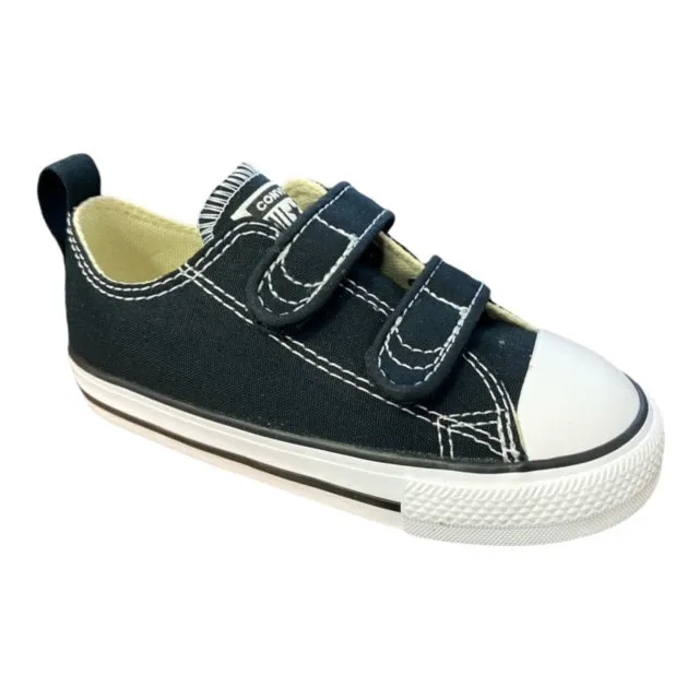 Converse scarpa sneakers da bambino e ragazzo con lo strappo Chuck Taylor All Star 2V 7V603C nero