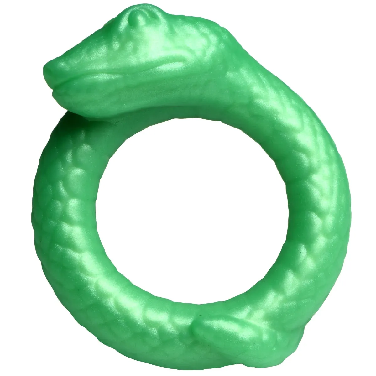 Creature Cocks Serpentine Silicone Cock Ring Green