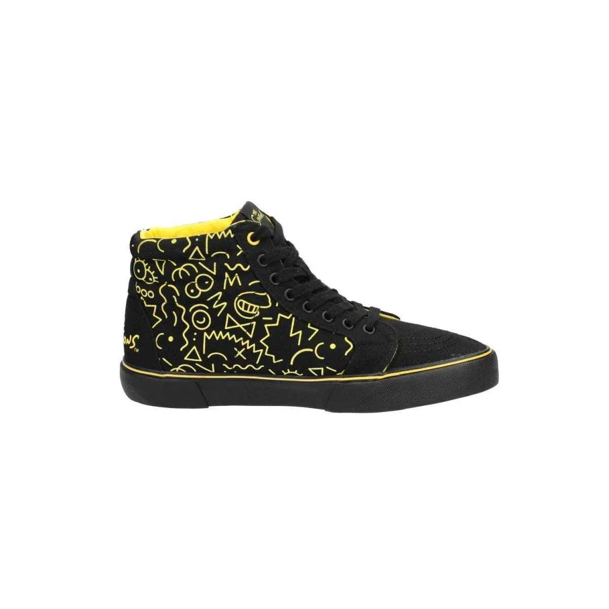 Cropp The Simpsons High-Top Sneakers Black Colour For Men