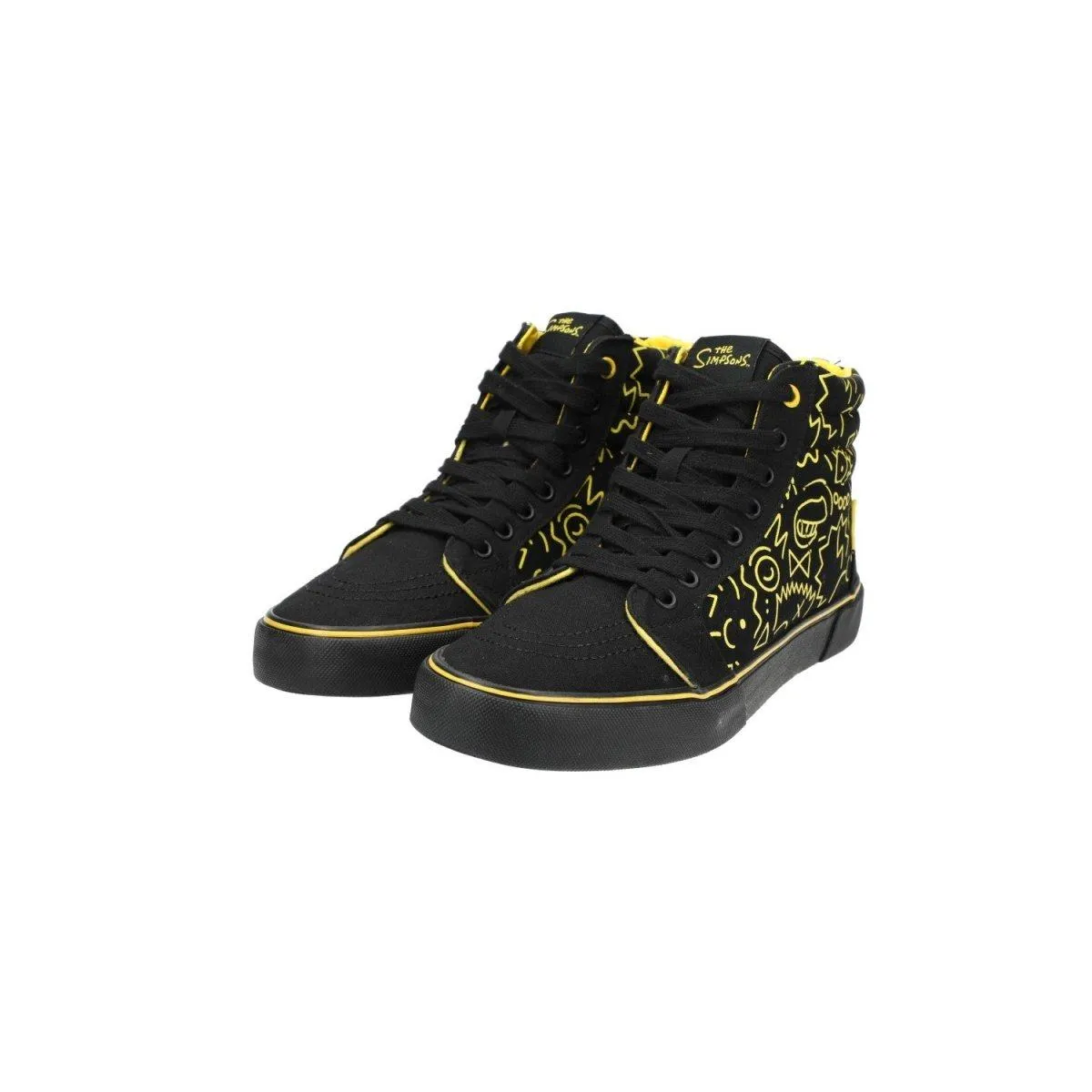 Cropp The Simpsons High-Top Sneakers Black Colour For Men