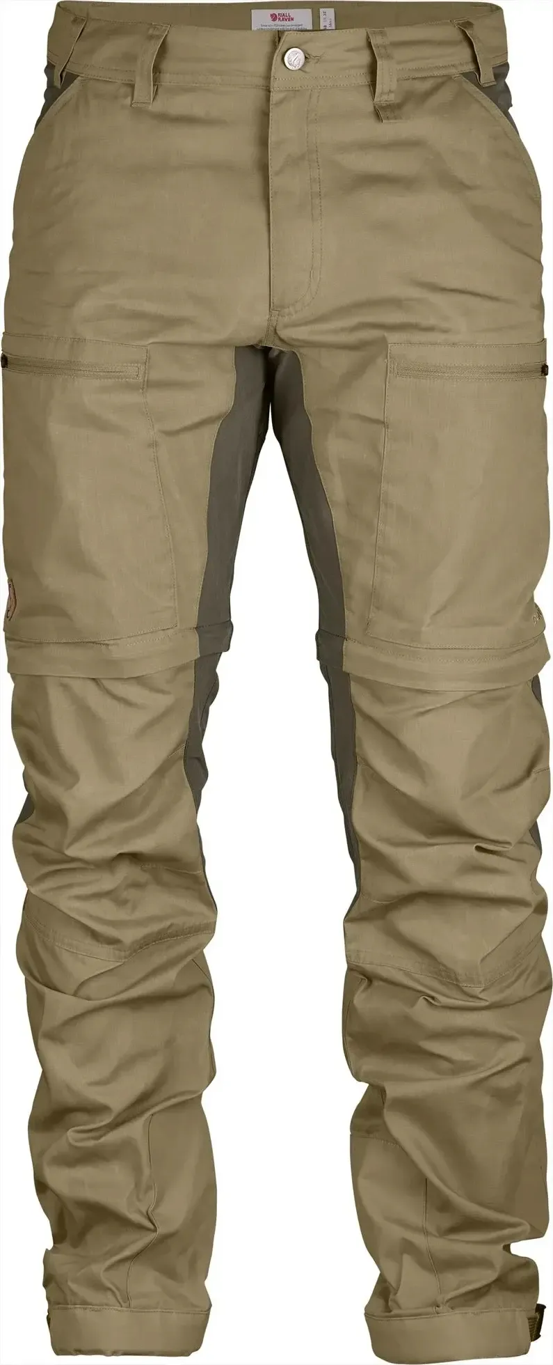 Fjällräven Men&#x27;s Abisko Lite Trekking Zip-off Trousers Regular Sand/Tarmac | Buy Fjällräven Men&#x27;s Abisko Lite Trekking Zip-off Trousers Regular Sand/Tarmac here | Outnorth