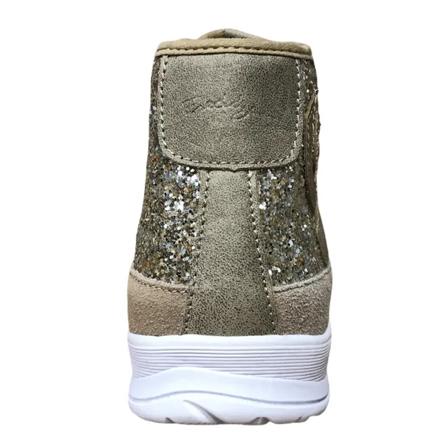 Freddy scarpa alta da donna con tomaia glitterata S6WFSL20 O oro