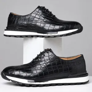 Genuine Leather Casual Daily Sneakers