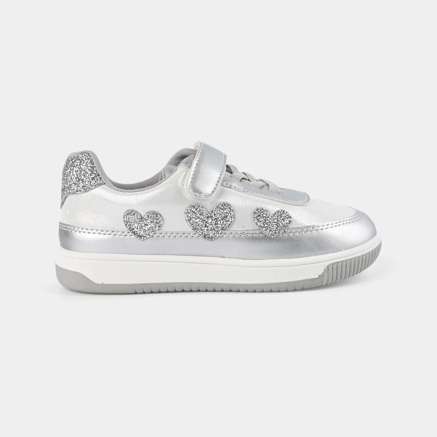 Girls Sneaker H558-112-SILVER