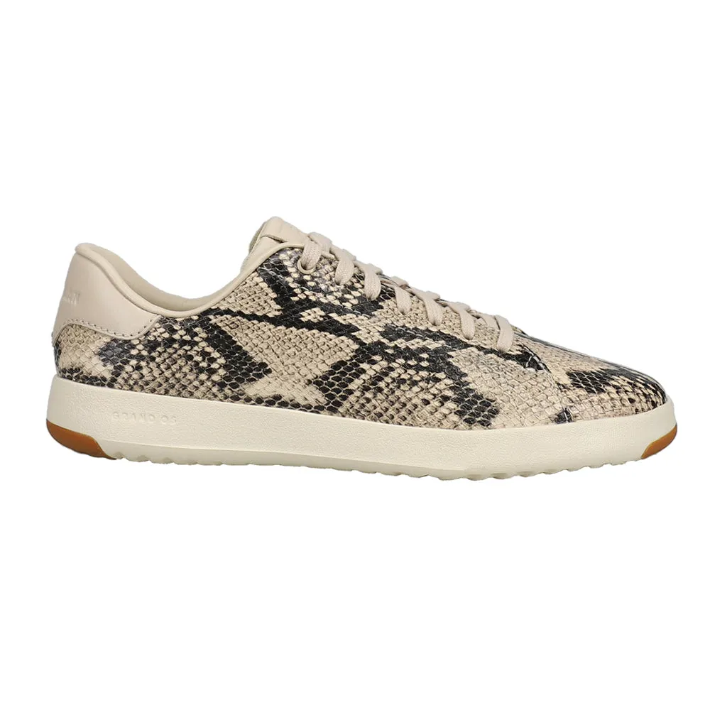 Grandpro Tennis Snake Print Lace Up Sneakers