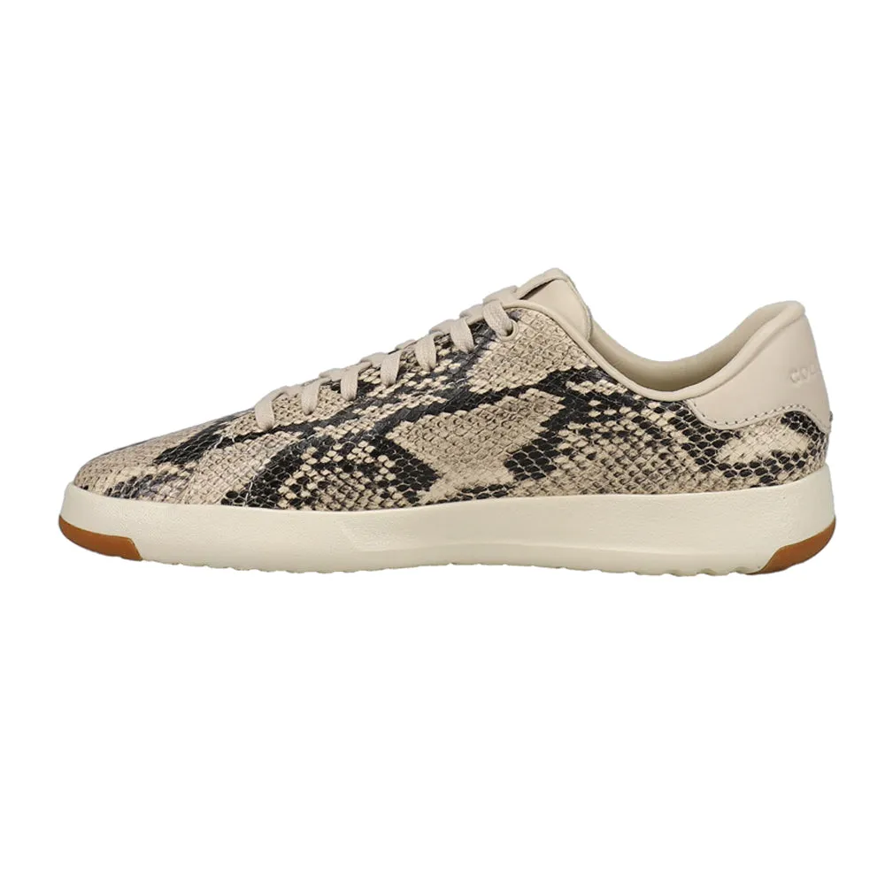 Grandpro Tennis Snake Print Lace Up Sneakers