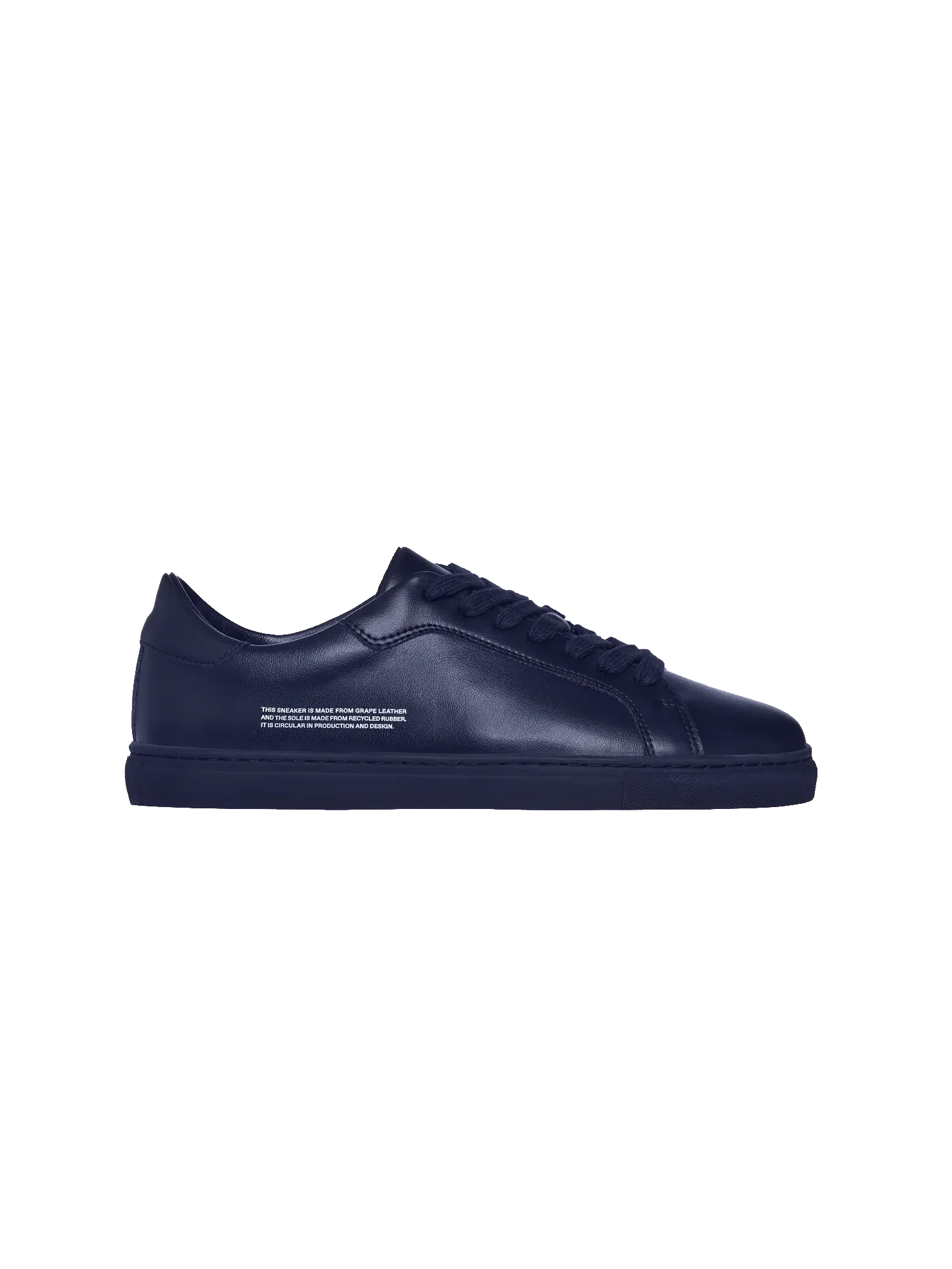 Grape Leather Sneakers—navy blue