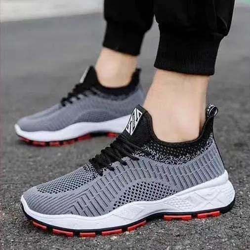 Groovywish Men Orthopedic Shoes Mesh Casual Walking Sneaker