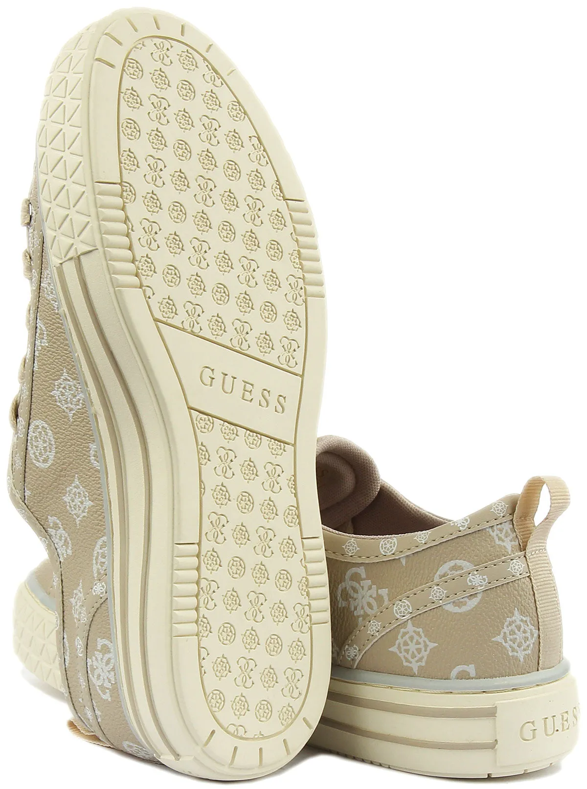 Guess Peytin Trainers In Cream For Women