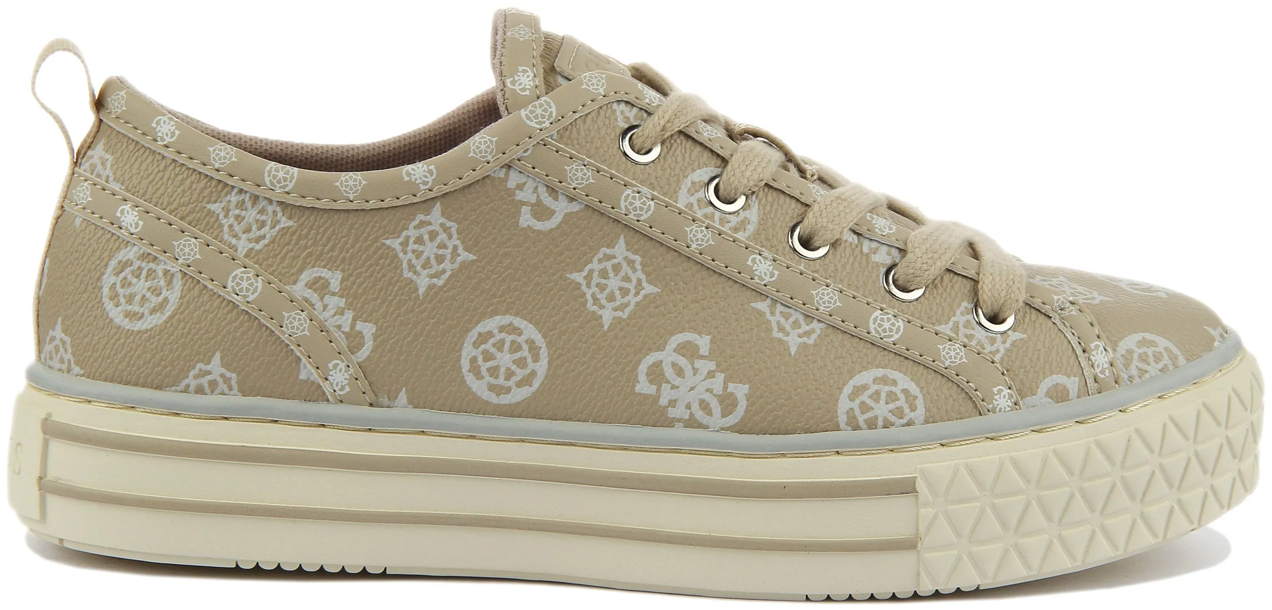 Guess Peytin Trainers In Cream For Women