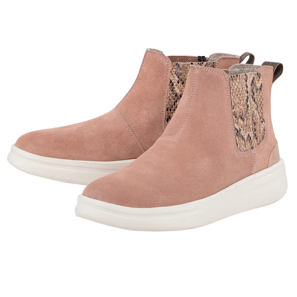 HEY DUDE WOMEN'S VIC SUEDE ROSE DUST - 122025039