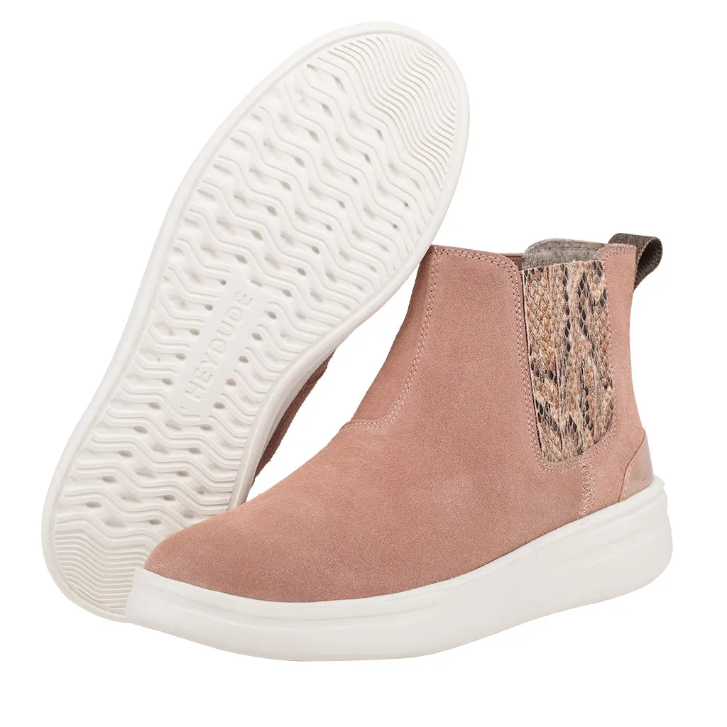 HEY DUDE WOMEN'S VIC SUEDE ROSE DUST - 122025039