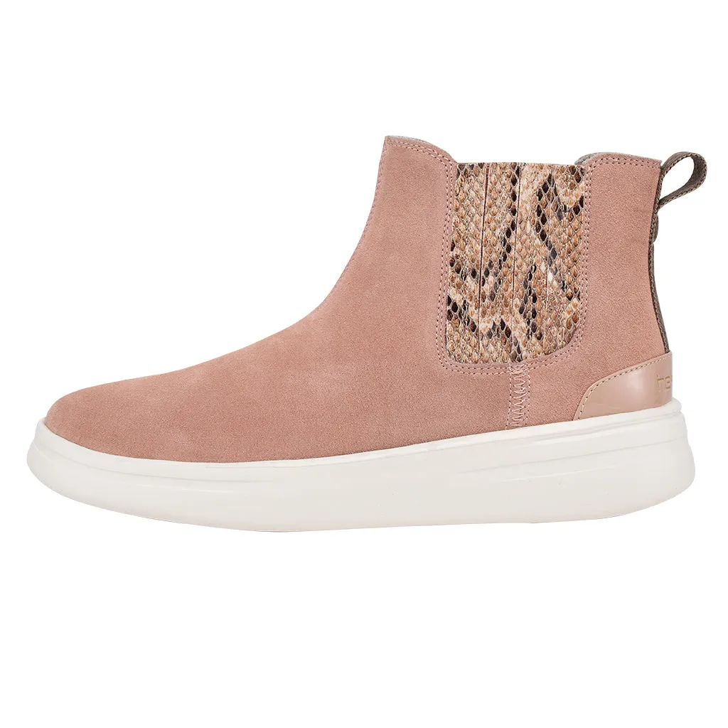 HEY DUDE WOMEN'S VIC SUEDE ROSE DUST - 122025039